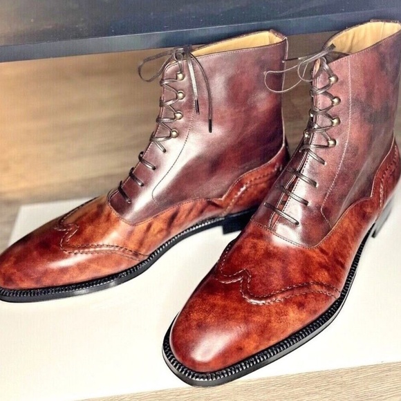 Maison Koly X Bonafe Kolyseum Boots Cordovan Museum Leather - Picture 2 of 6